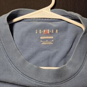 Early 2000s Mens Blue Jordan Flight T Shirt Size XL